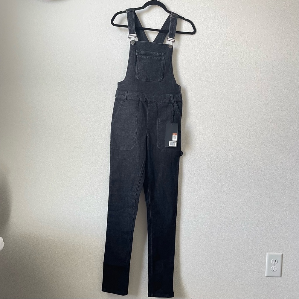 Harley Davidson Women's  Denim Overalls Size 24 Black Gorgeous Workwear Jumpsuit